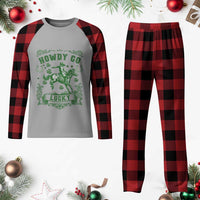 Cowboy St Patrick's Day Plaid Pajama Set Howdy Go Lucky