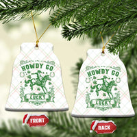 Cowboy St Patrick's Day Ceramic Ornament Howdy Go Lucky