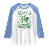 Cowboy St Patrick's Day Raglan Shirt Howdy Go Lucky