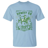 Cowboy St Patrick's Day T Shirt Howdy Go Lucky
