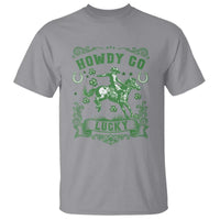 Cowboy St Patrick's Day T Shirt Howdy Go Lucky