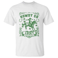 Cowboy St Patrick's Day T Shirt Howdy Go Lucky