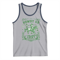 Cowboy St Patrick's Day Tank Top Howdy Go Lucky