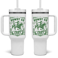 Cowboy St Patrick's Day Tumbler With Handle Howdy Go Lucky