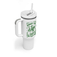 Cowboy St Patrick's Day Tumbler With Handle Howdy Go Lucky