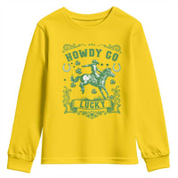 Cowboy St Patrick's Day Youth Sweatshirt Howdy Go Lucky