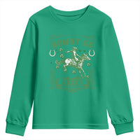 Cowboy St Patrick's Day Youth Sweatshirt Howdy Go Lucky