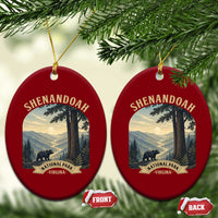 Shenandoah National Park Ceramic Ornament Vintage Virginia Nature Mountain Bear