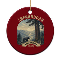 Shenandoah National Park Ceramic Ornament Vintage Virginia Nature Mountain Bear