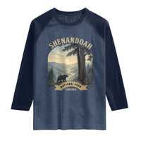 Shenandoah National Park Raglan Shirt Vintage Virginia Nature Mountain Bear