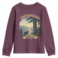 Shenandoah National Park Youth Sweatshirt Vintage Virginia Nature Mountain Bear