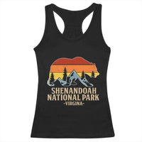 Shenandoah National Park Racerback Tank Top Vintage Virginia Mountains Bear