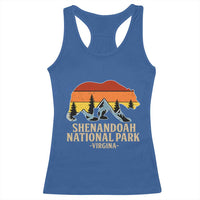 Shenandoah National Park Racerback Tank Top Vintage Virginia Mountains Bear