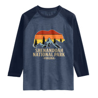 Shenandoah National Park Raglan Shirt Vintage Virginia Mountains Bear