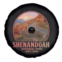 Shenandoah National Park Spare Tire Cover Vintage Virginia Mountain Landscape