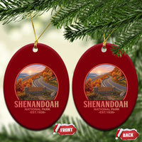 Shenandoah National Park Ceramic Ornament Vintage Virginia Mountain Landscape