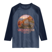 Shenandoah National Park Raglan Shirt Vintage Virginia Mountain Landscape