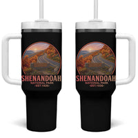 Shenandoah National Park Tumbler With Handle Vintage Virginia Mountain Landscape
