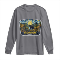 Shenandoah National Park Long Sleeve Shirt Starry Night Virginia Bear Mountain