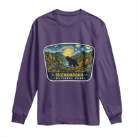 Shenandoah National Park Long Sleeve Shirt Starry Night Virginia Bear Mountain