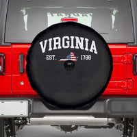 Virginia American Flag Map Spare Tire Cover State Travel Souvenir
