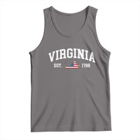 Virginia American Flag Map Tank Top State Travel Souvenir