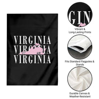 Virginia State Map Garden Flag East Coast State Pride Travel Gift