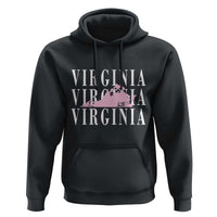Virginia State Map Hoodie East Coast State Pride Travel Gift