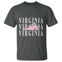 Virginia State Map T Shirt East Coast State Pride Travel Gift