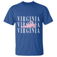 Virginia State Map T Shirt East Coast State Pride Travel Gift