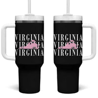 Virginia State Map Tumbler With Handle East Coast State Pride Travel Gift