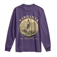 Vintage Virginia Motto Sic Semper Tyrannis Long Sleeve Shirt