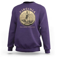 Vintage Virginia Motto Sic Semper Tyrannis Sweatshirt