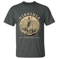 Vintage Virginia Motto Sic Semper Tyrannis T Shirt