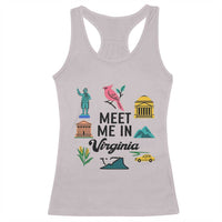 Meet Me in Virginia Racerback Tank Top Travel Souvenir East Coast State Pride