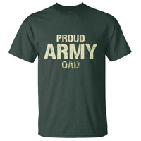 Proud Army Dad T Shirt Military Camo American Flag Father's Day