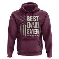 Best Dad Ever Hoodie Military Camo American Flag Father's Day