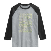 Husband Daddy Protector Hero Veteran Raglan Shirt Father's Day American Flag Camouflage