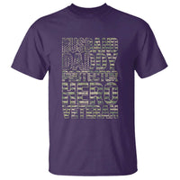 Husband Daddy Protector Hero Veteran T Shirt Father's Day American Flag Camouflage