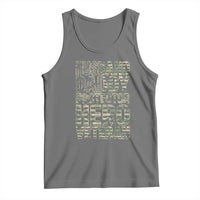 Husband Daddy Protector Hero Veteran Tank Top Father's Day American Flag Camouflage