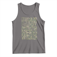 Husband Daddy Protector Hero Veteran Tank Top Father's Day American Flag Camouflage