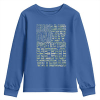Husband Daddy Protector Hero Veteran Youth Sweatshirt Father's Day American Flag Camouflage