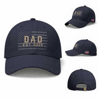 Dad Est 2026 Baseball Cap Promoted to Daddy New Dad
