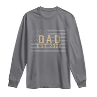Dad Est 2026 Long Sleeve Shirt Promoted to Daddy New Dad
