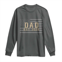 Dad Est 2026 Long Sleeve Shirt Promoted to Daddy New Dad