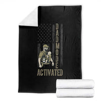 Dad Mode Activated Throw Blanket Tactical Baby Carrier Military Father Amerian Flag