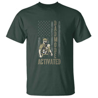 Dad Mode Activated T Shirt Tactical Baby Carrier Military Father Amerian Flag