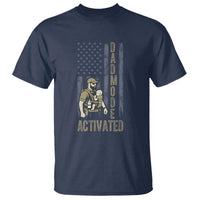 Dad Mode Activated T Shirt Tactical Baby Carrier Military Father Amerian Flag
