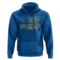 Best Dad Ever Hoodie Military Dad American Flag Camo