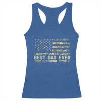 Best Dad Ever Racerback Tank Top Military Dad American Flag Camo